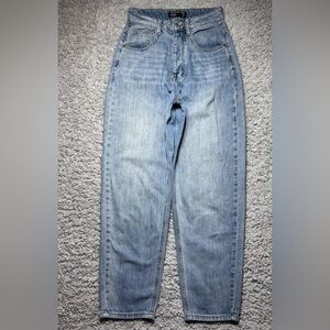 Pretty Little Thing Jeans Womens 0 Boyfriend High Waist Button Fly Baggy Grunge